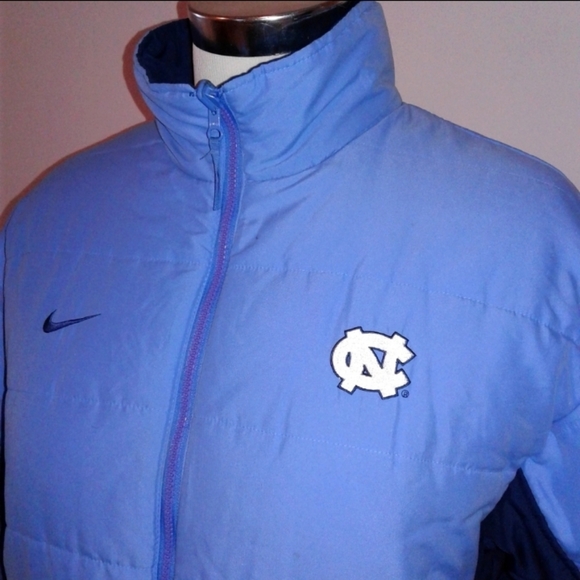 Vintage Nike Team Jordan NCAA UNC North Carolina Tar Heels reversible Jacket L - Picture 2 of 8